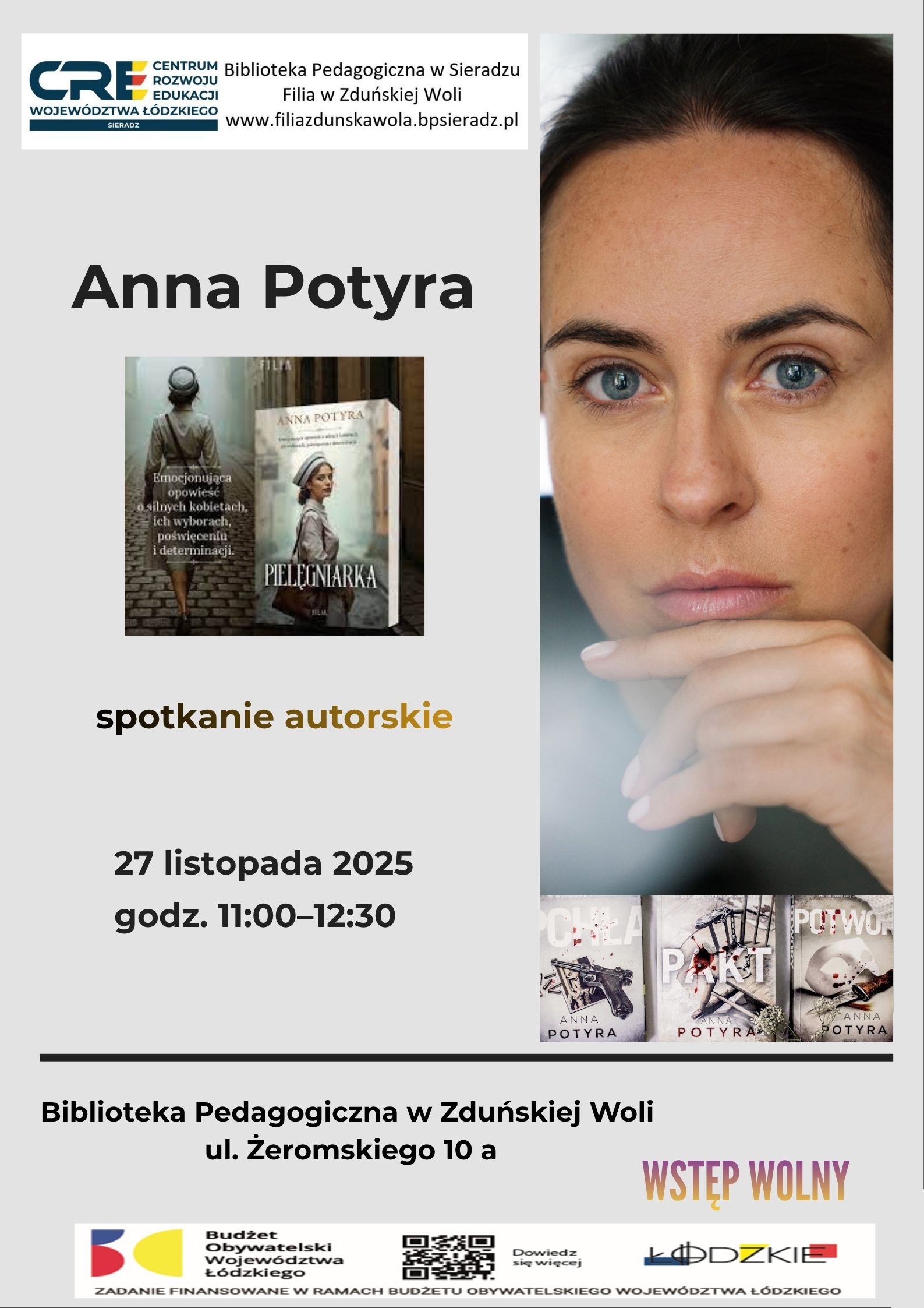 Spotkanie autorskie z Anną Potyrą.