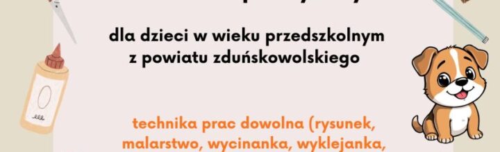 Kochamy i dbamy o zwierzęta – konkurs plastyczny dla przedszkolaków.